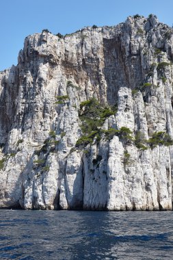 Calanques. Akdeniz kıyılarında Provence, Fransa