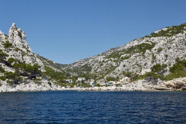 Calanques. Akdeniz kıyılarında Provence, Fransa