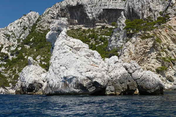 Calanques. Costa mediterranea in Provenza, Francia — Foto Stock