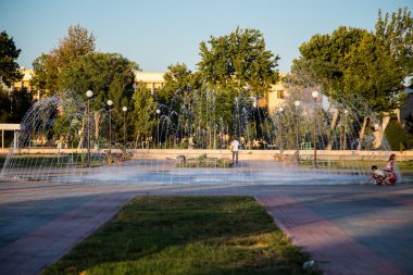 Güzel çeşme Park, eski buhara şehri, Özbekistan