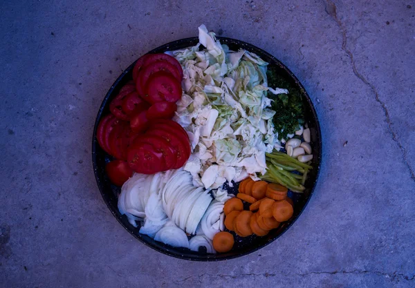Piring sayuran — Stok Foto