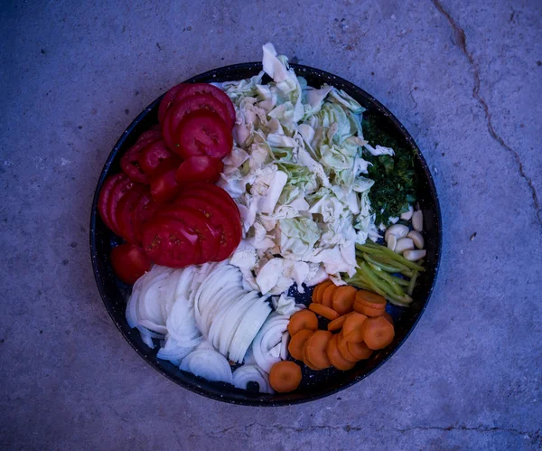 Prato de verduras — Fotografia de Stock