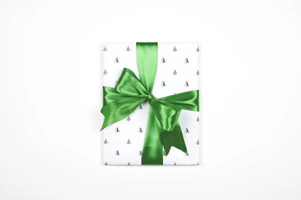 흰색 X-mas gift box — 스톡 사진