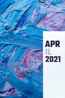 Nisan 2021 takvimi. Aylık takvim