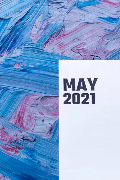 2021. májusi naptár. Havi naptár — Stock Fotó