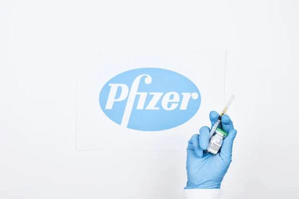 Pfizer vaccin beschermt tegen nieuwe Covid — Stockfoto