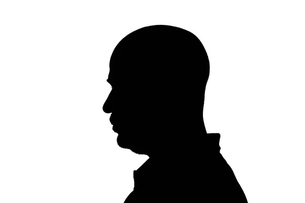 Silhouet van een man — Stockfoto