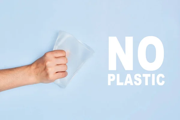 No plastic. Stop using plastic concepts — Stock Photo, Image