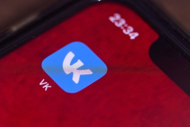 Akıllı telefon ekranında Vk veya vkontakte mobil uygulaması