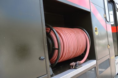 Bir İngiliz itfaiye su hortumu.