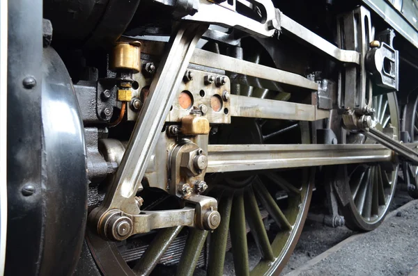 Steam locomotive wheels. — Stock Photo, Image