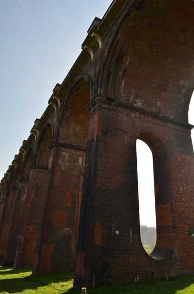 Victorian brick train viaduct. — Stock Photo, Image