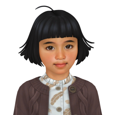 Siyah saçlı, sıradan giyimli, izole edilmiş küçük, sevimli bir çocuk.