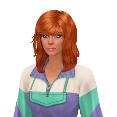 80 'lerin modası geçmiş, izole bir portresi olan güzel, genç bir kızıl kadın.