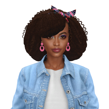 Güzel, genç, kıvırcık saçlı, 80 'lerden kalma, izole bir portresi olan siyah bir kadın.