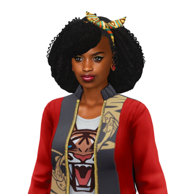 Güzel, genç, kıvırcık saçlı, 80 'lerden kalma, izole bir portresi olan siyah bir kadın.