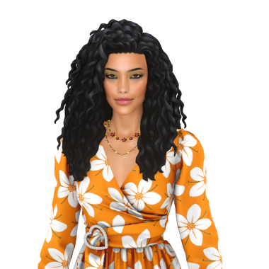 80 'li yılların modasına uygun uzun, gösterişli kıvırcık saçlı, izole edilmiş bir portresi olan güzel bir Asyalı kadın.