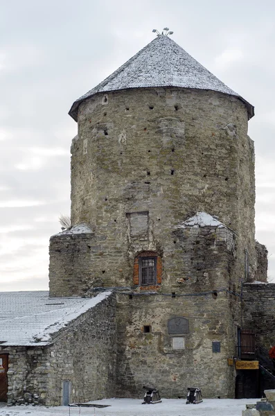 Veduta della vecchia fortezza in inverno . — Foto Stock