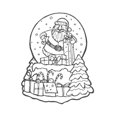 Yarım yamalak kar küresi.