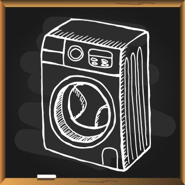 Çamaşır makinesinin üstüne siyah arka plan.