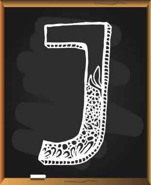 Yarım yamalak harf J.