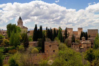 Arap Kalesi Alhambra, Granada, İspanya