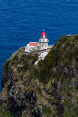 Deniz feneri Ponta do Arnel Sao Miguel Adası Azores