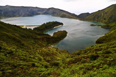 Göl lagoa yapmak fogo, Sao Miguel Azor Adaları