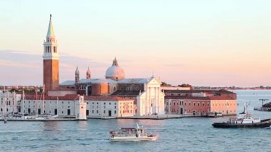 5 paketi footages. Venedik, İtalya, günbatımı manzarası