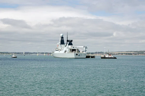 Portsmouth Velká Británie Září 2020 Torpédoborec Královského Námořnictva Hms Diamond — Stock fotografie