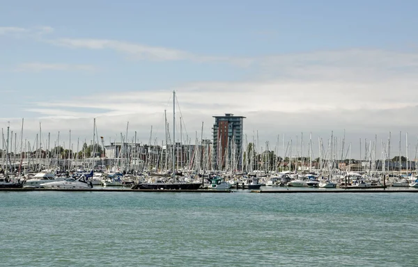 Gosport September 2020 View Portsmouth Harbour Weevil Lake Gosport Marina — Stock Photo, Image