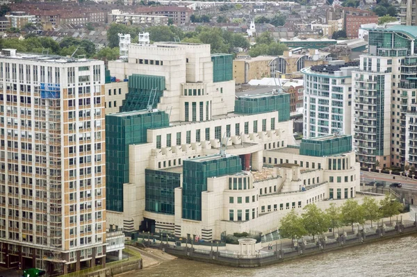 Headquarters of MI6, the UK\'s Secret Service. Banks of the River Thames in Lambeth, Central London.