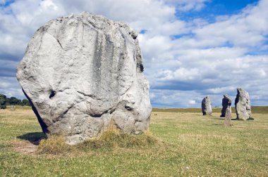 A huge diamond shaped stone thought to have female qualities. Inner part of the ancient stone circle at Avebury, Wiltshire, built in Neolithic times, close to Stonehenge.