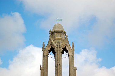 Wellington, Swanage ve Dorset Dükü 'nün eski saat kulesinin ayrıntıları.