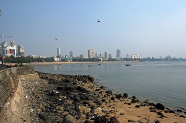 Güneşli bir öğleden sonra, Malabar 'dan Back Bay' e ve Kraliçe 'nin Kolyesi olarak bilinen binalara bakın.. 