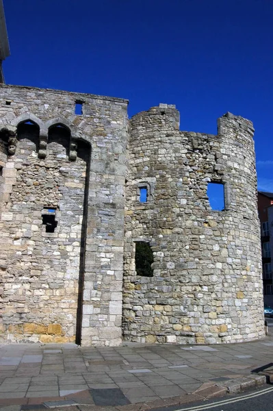 Part Medieval Watergate Southampton Town Walls Constructed 15Th Century Protect — Stock Photo, Image