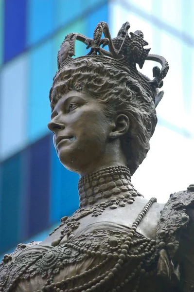 Detail Der Statue Von Königin Alexandra Royal London Hospital Whitechapel — Stockfoto