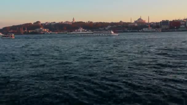 Blick auf st. sophia istanbul — Stockvideo