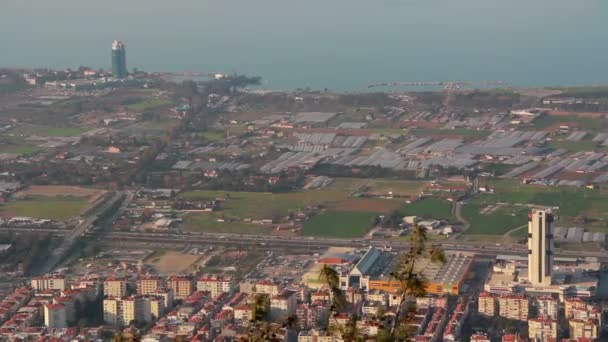 Izmir stad, uitzicht, de tijd komen te vervallen, mei 2016, Turkije — Stockvideo