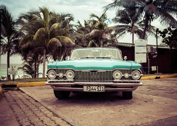 Varadero Kuba Mai 2021 Straßen Von Varadero Exotische Retro Autos — Stockfoto