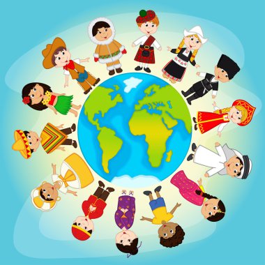 Planet Earth çok kültürlü insanlar