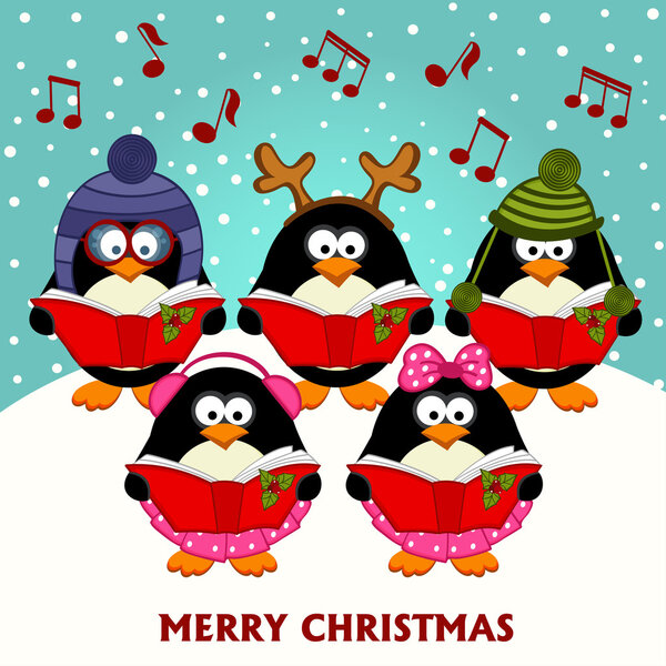 Рождественские пингвины
