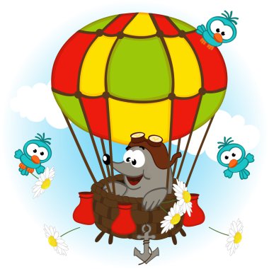 Balon vektör Mole