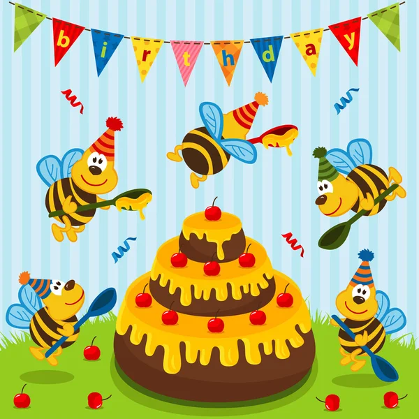 100,000 Bee birthday Vector Images | Depositphotos