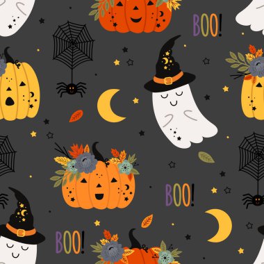  Kabak, hayalet ve örümcekle kusursuz desen