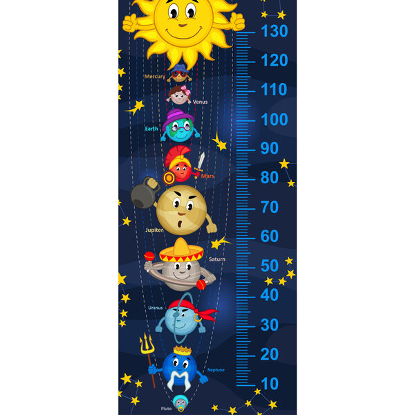 solar system height measure(in original proportions 1:4