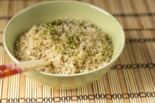 Boiled brown rice — Stockfoto