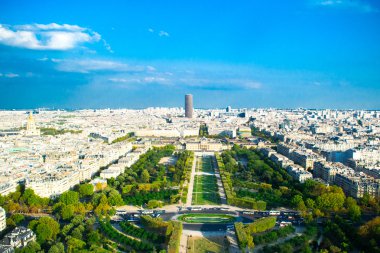 PARIS, FRANCE - AUGUST 21, 2012: French pavilion and garden from