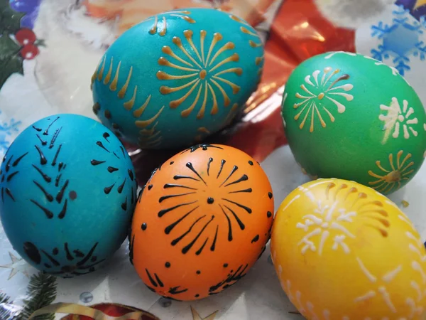 Pysanka Easter Lemko _ 4 — стоковое фото