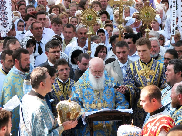 Начальник Української Православної Церкви Київського Патріархату нитки — стокове фото